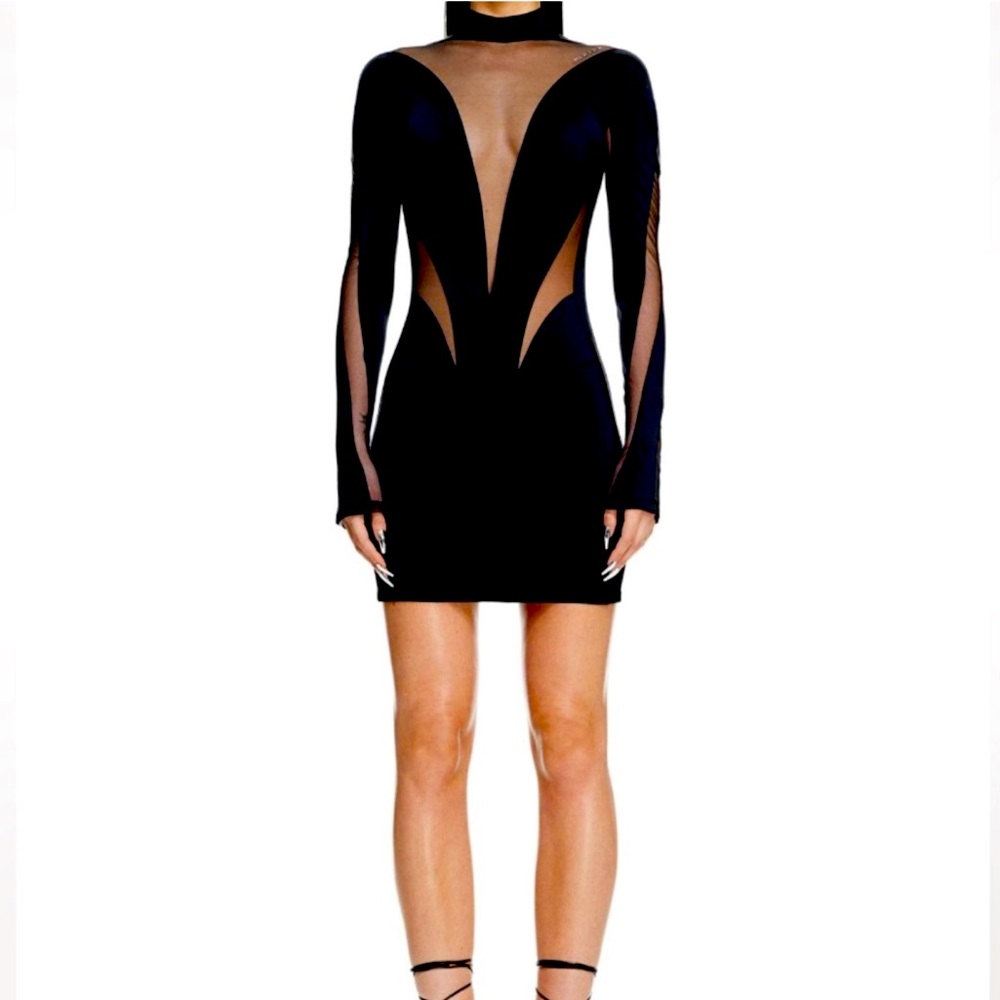 Mugler x HM black dress brand new with tags and hanger if desired